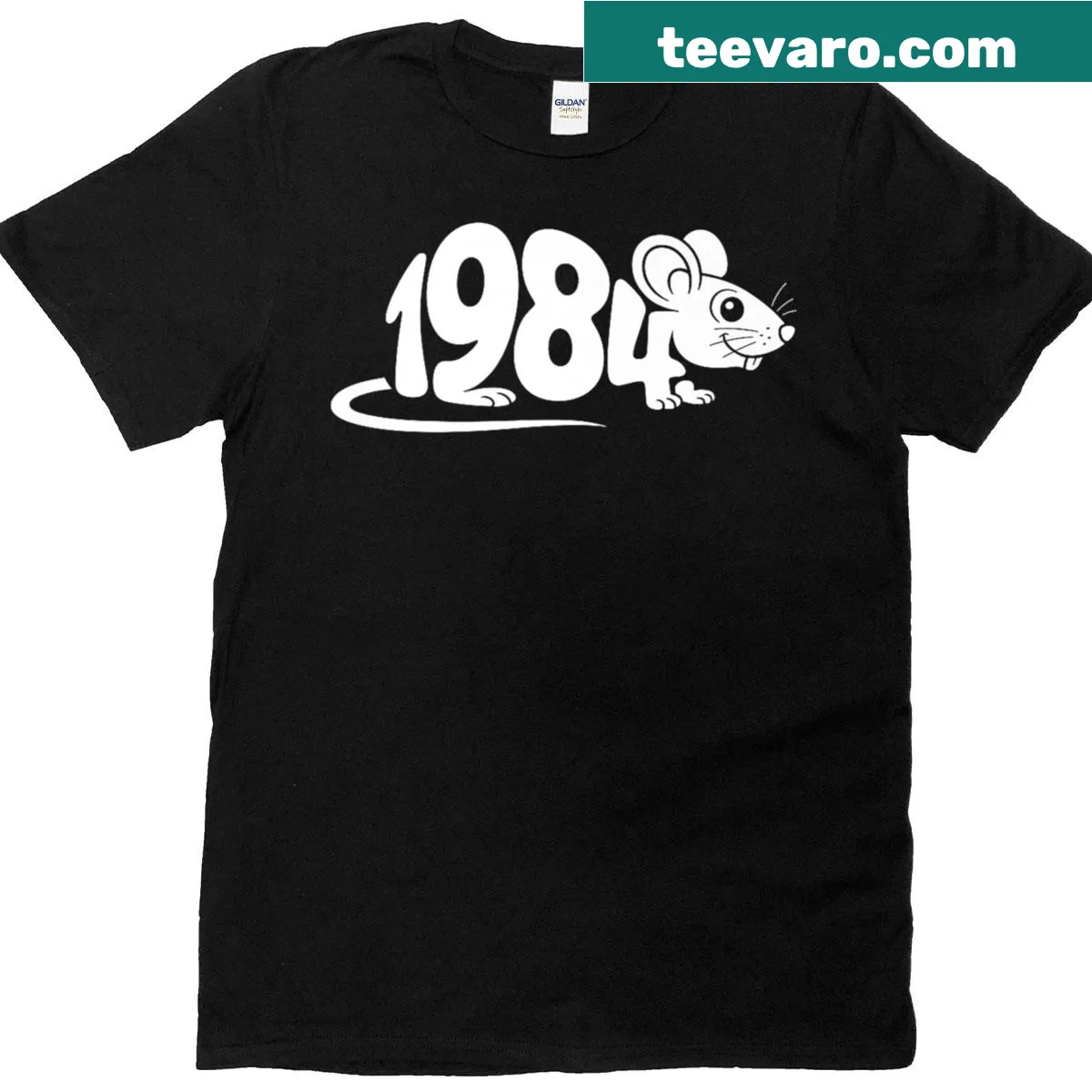 Premium T-shirt featuring personalized word art for the 1984 Chinese Zodiac Rat. — on a men's t-shirt