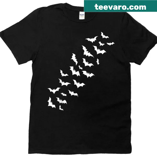 Vintage-style haunted house T-shirt with spooky design for Halloween