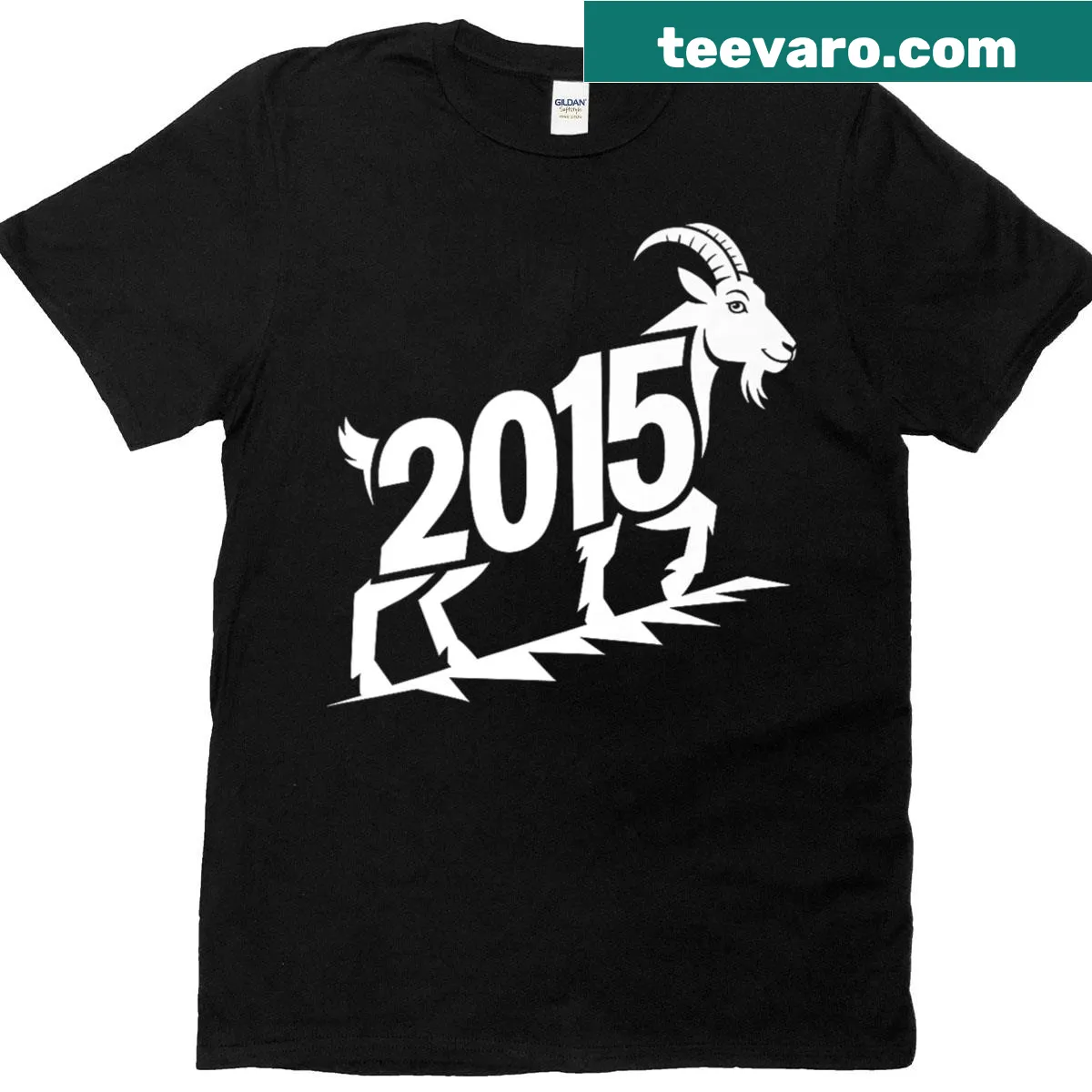 Personalized Goat word art T-shirt for the 2015 Chinese Zodiac — on a men's t-shirt