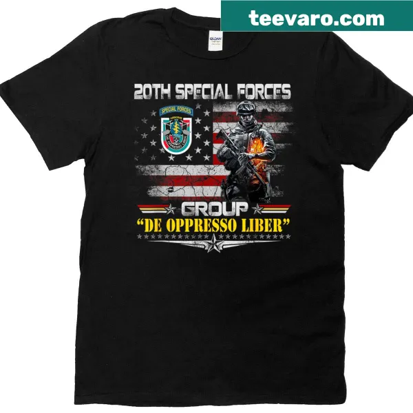 Vintage graphic T-shirt for 20th Special Forces Group veterans