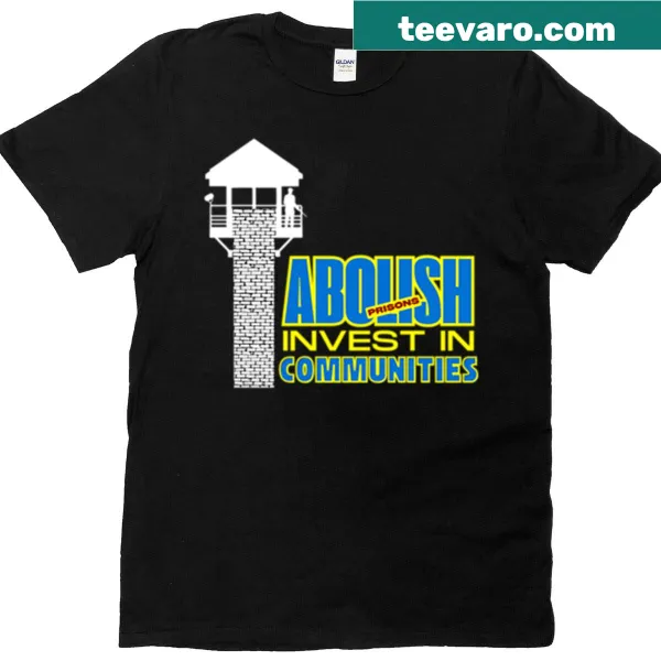Activism-themed T-shirt advocating for social justice and prison reform.