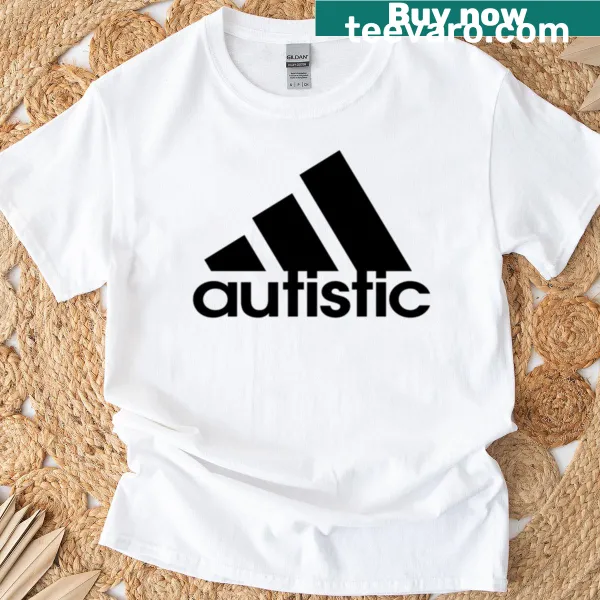 Minimalist T-shirt featuring a simple autistic logo design
