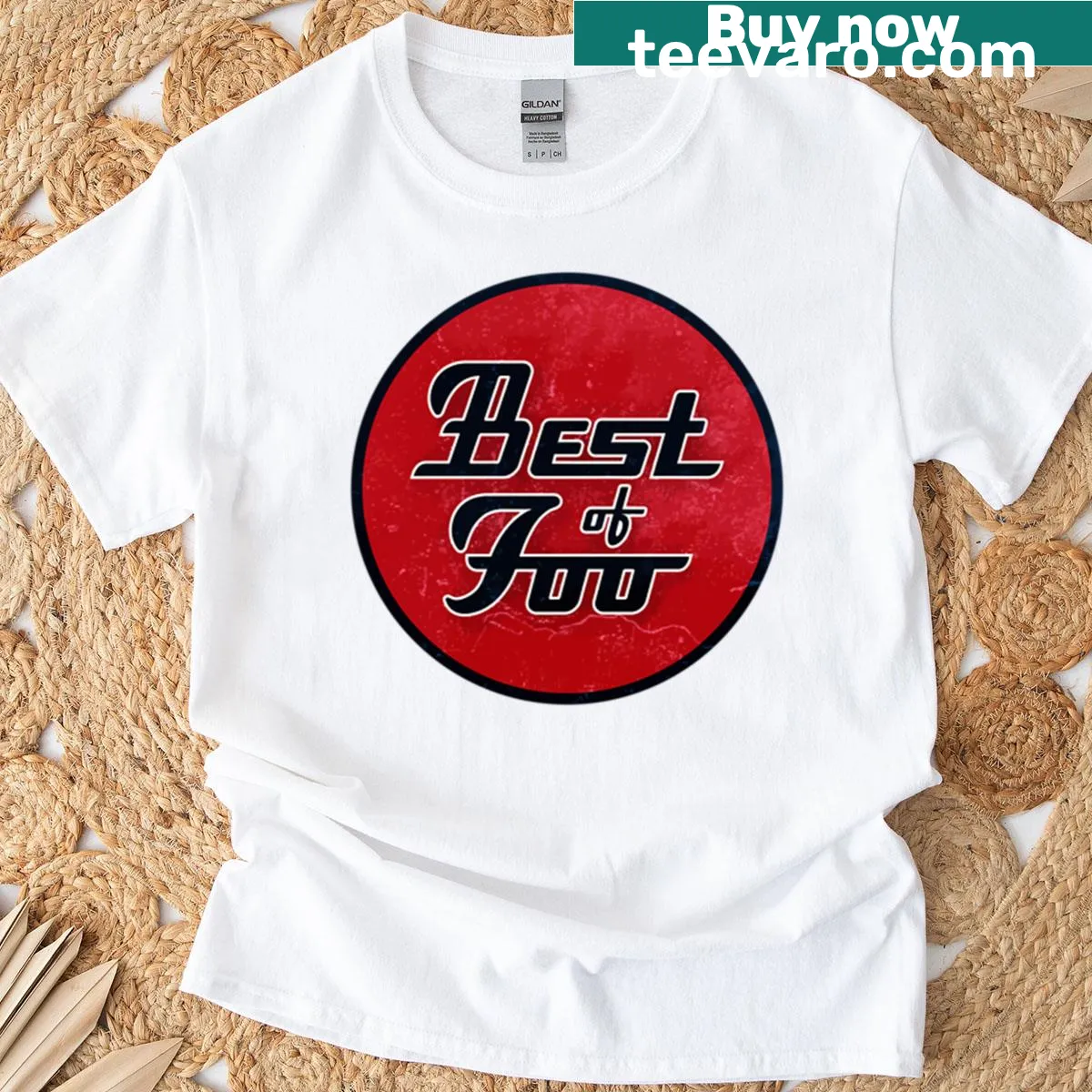 Vintage Foo Fighters logo t-shirt with distressed design — on a men's t-shirt