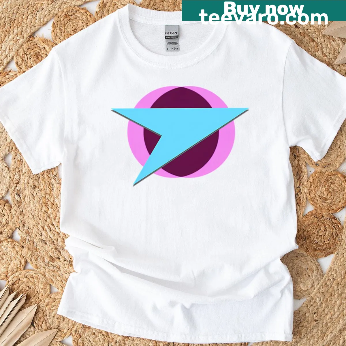 T-shirt featuring the Federation logo from Blakes 7 — on a men's t-shirt