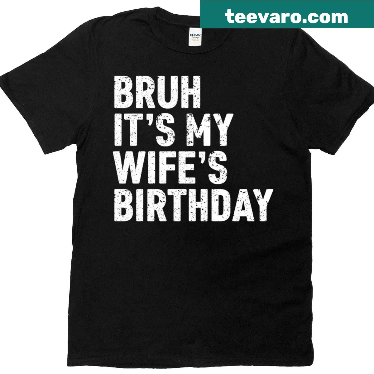 Sentimental birthday t-shirt celebrating a wife with fun graphics — on a men's t-shirt