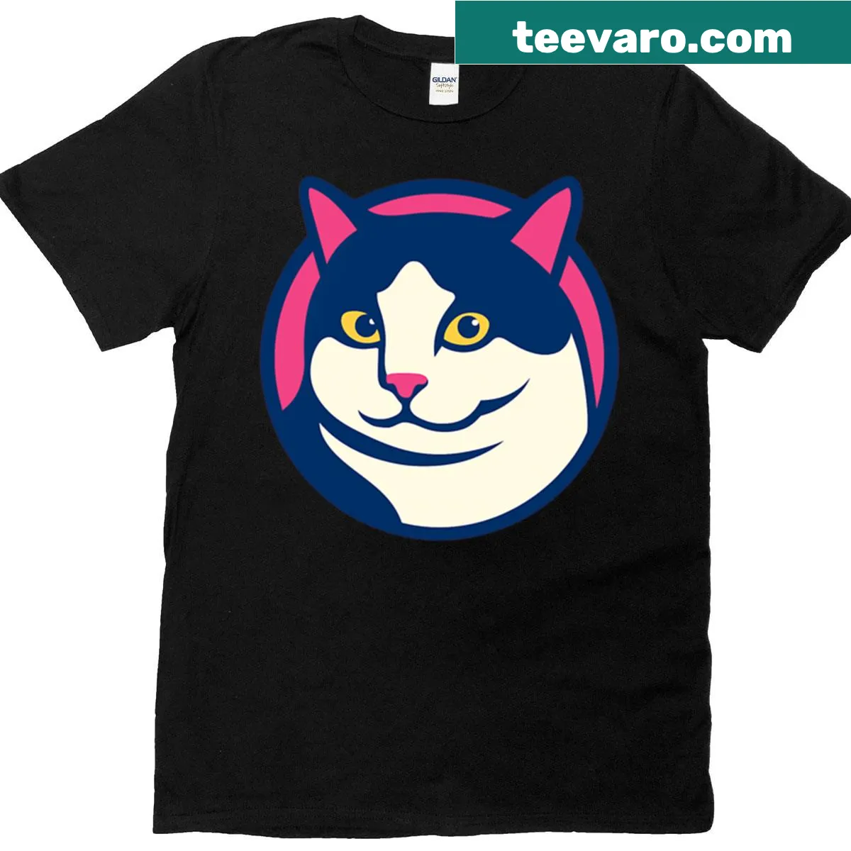 Illustration of a cute cat named Charles on a t-shirt — on a men's t-shirt