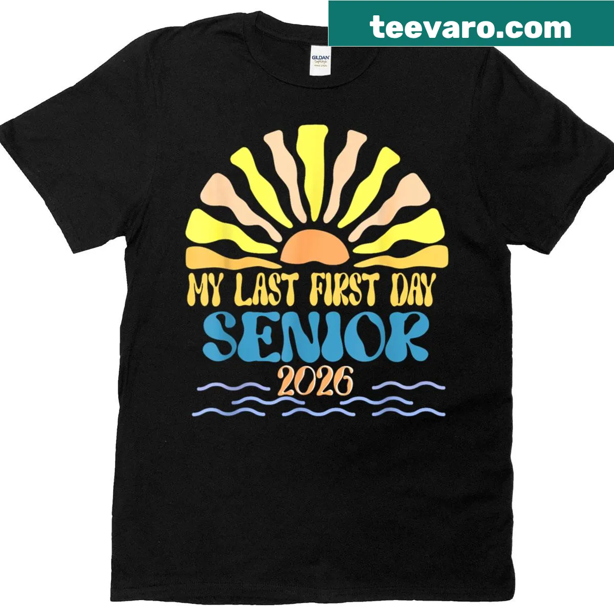 Graduation-themed T-shirt with 'Class Of 2026' text — on a men's t-shirt