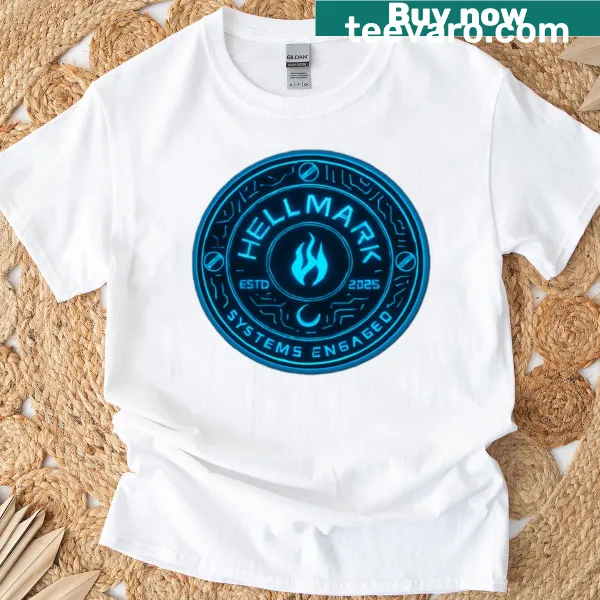 Humorous 'Systems Engaged' tech-themed t-shirt