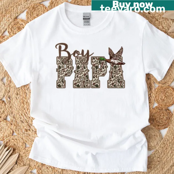 Camo T-shirt featuring 'Ever Duck' graphic for hunting enthusiasts