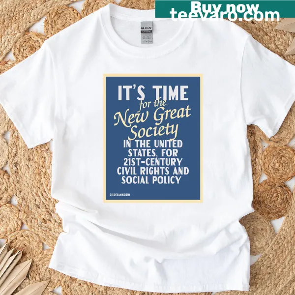 T-shirt with a design advocating for social reform