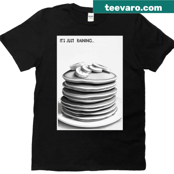 Funny t-shirt with 'Banana Pancakes' text graphic
