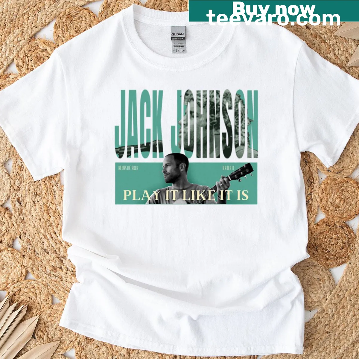 Text-based T-shirt featuring 'Play It Like It Is' by Jack J — on a men's t-shirt