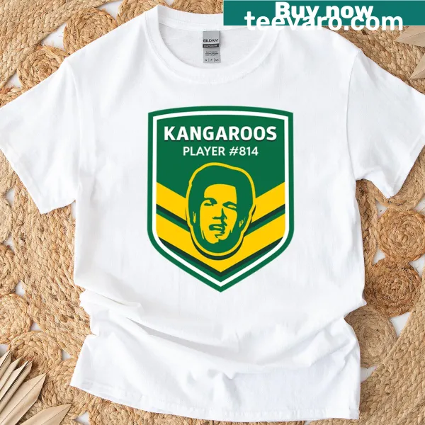 Australia Kangaroos logo T-shirt featuring Jake Trbojevic