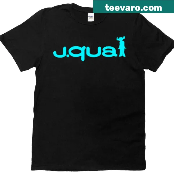 Minimalist typographic design 'Jquai' on a t-shirt