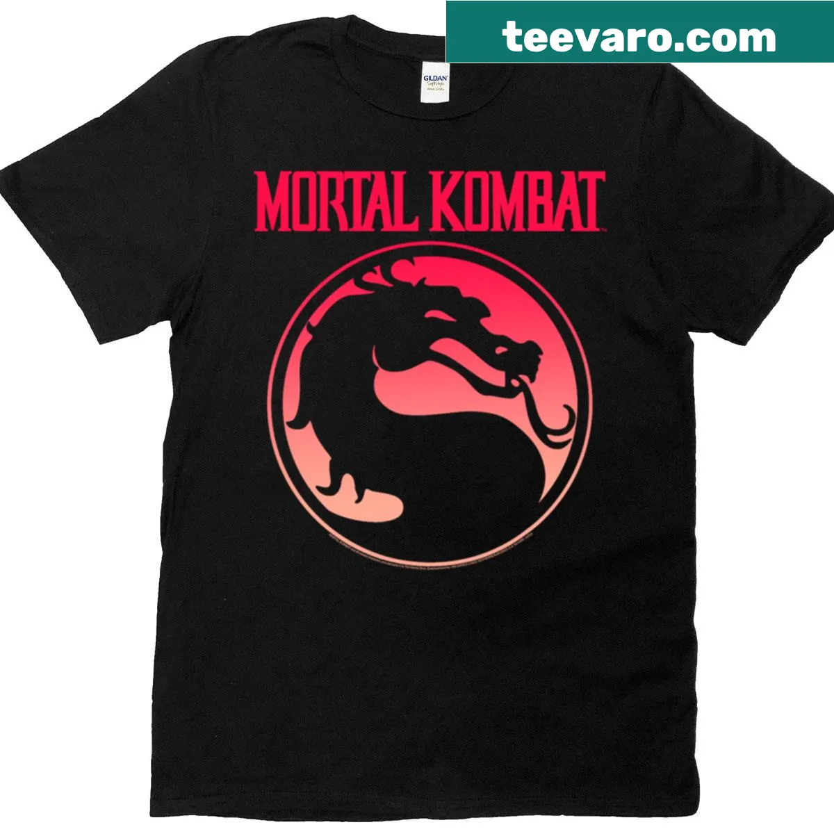 Playful cartoon dragon graphic T-shirt for fantasy lovers — on a men's t-shirt