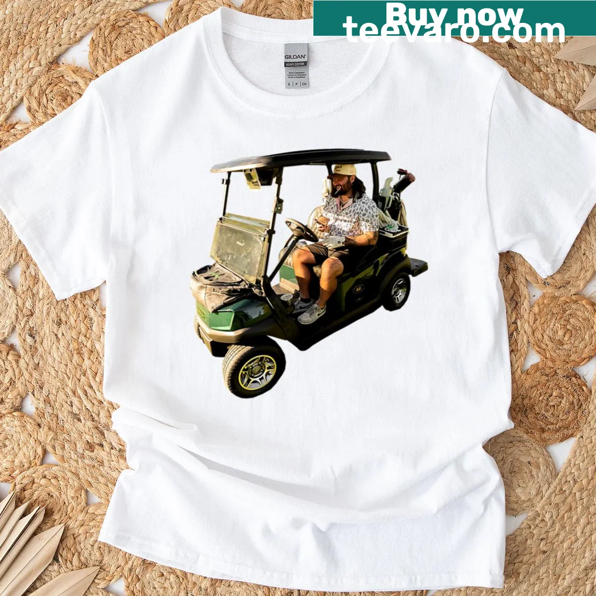 Illustrated T-shirt featuring Koe Wetzel's unique design for fans. — on a men's t-shirt