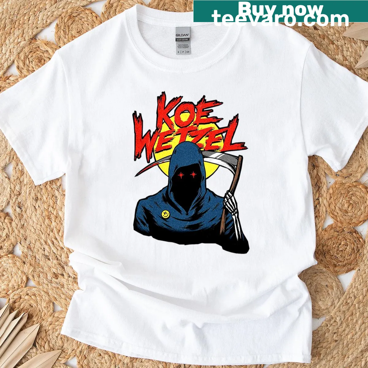 Illustrated Koe Wetzel Design Vol 12 T-shirt for music fans — on a men's t-shirt