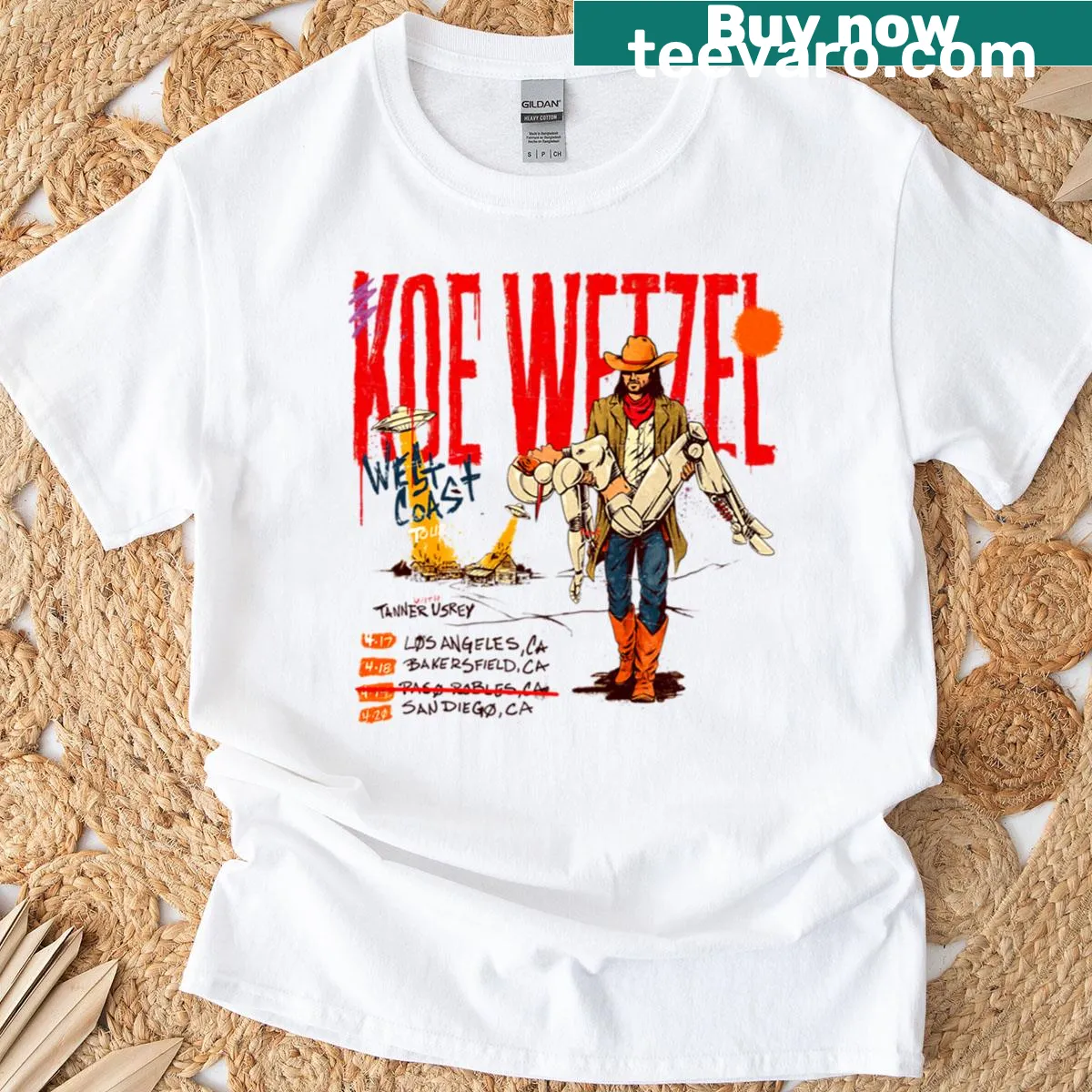 Koe Wetzel Design Vol 9 graphic T-shirt — on a men's t-shirt