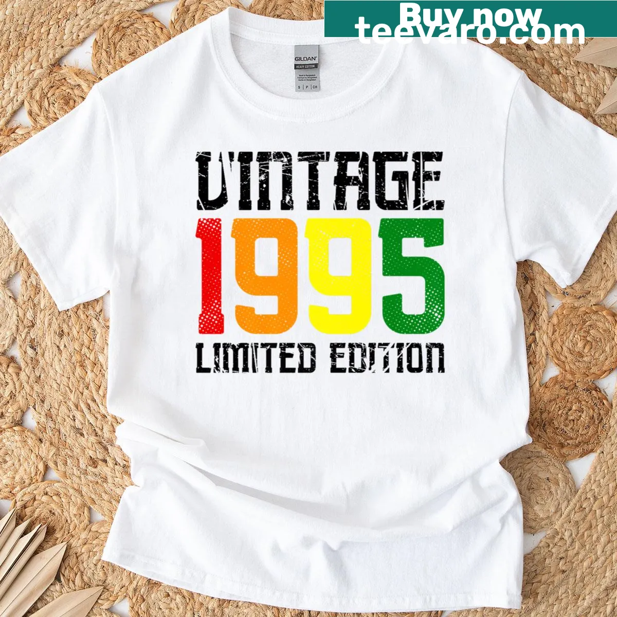 Vintage 1995 Premium T-shirt reflecting 90s style — on a men's t-shirt