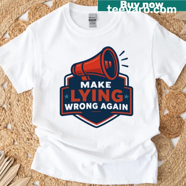 Anti-corruption graphic T-shirt with hand-lettered design