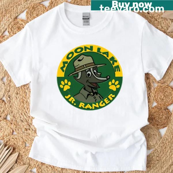 Junior ranger badge-inspired T-shirt for kids with nature elements