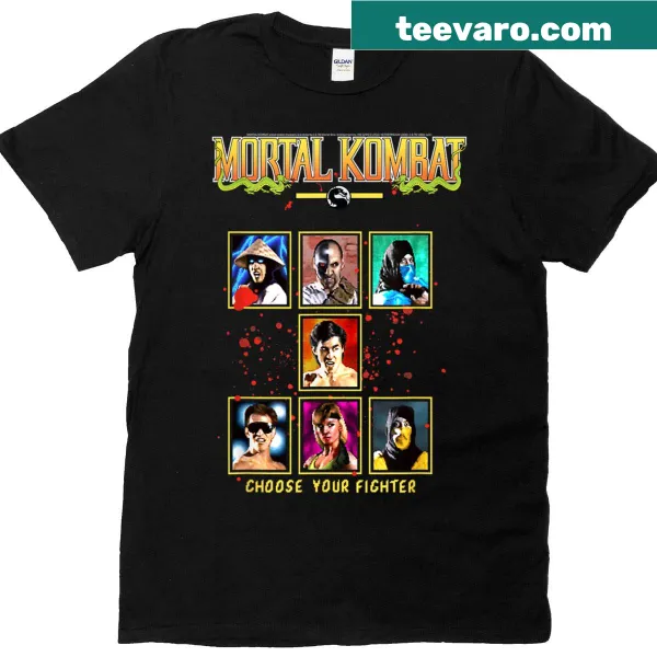 Mortal Kombat t-shirt featuring the phrase 'Choose Your Fighter'