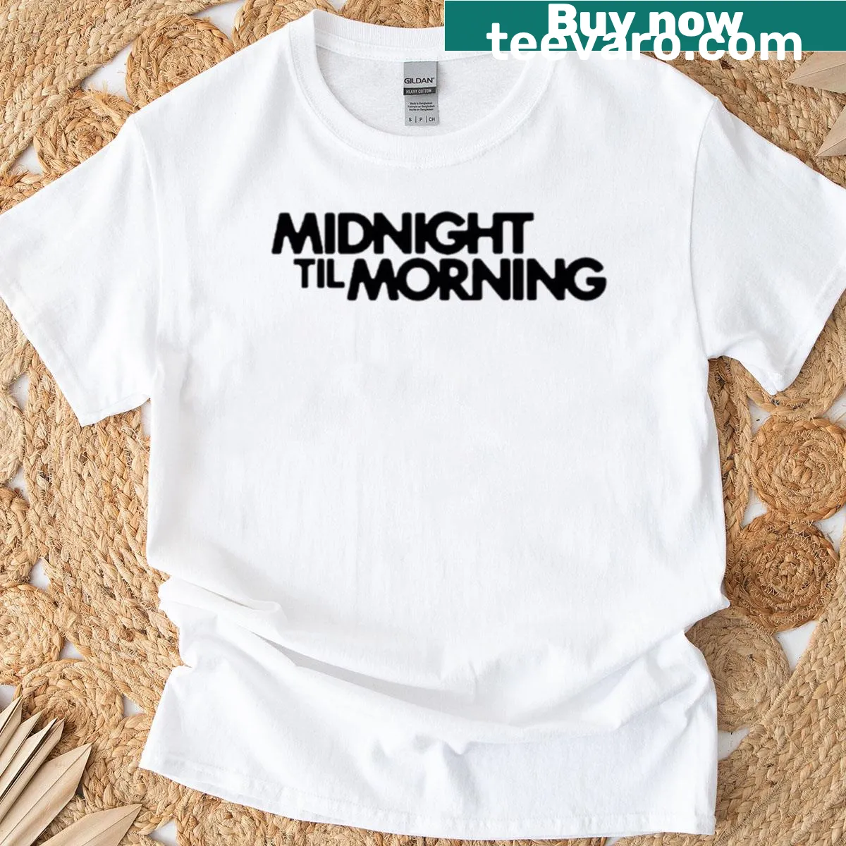 Simple MTM logo on a T-shirt. — on a men's t-shirt