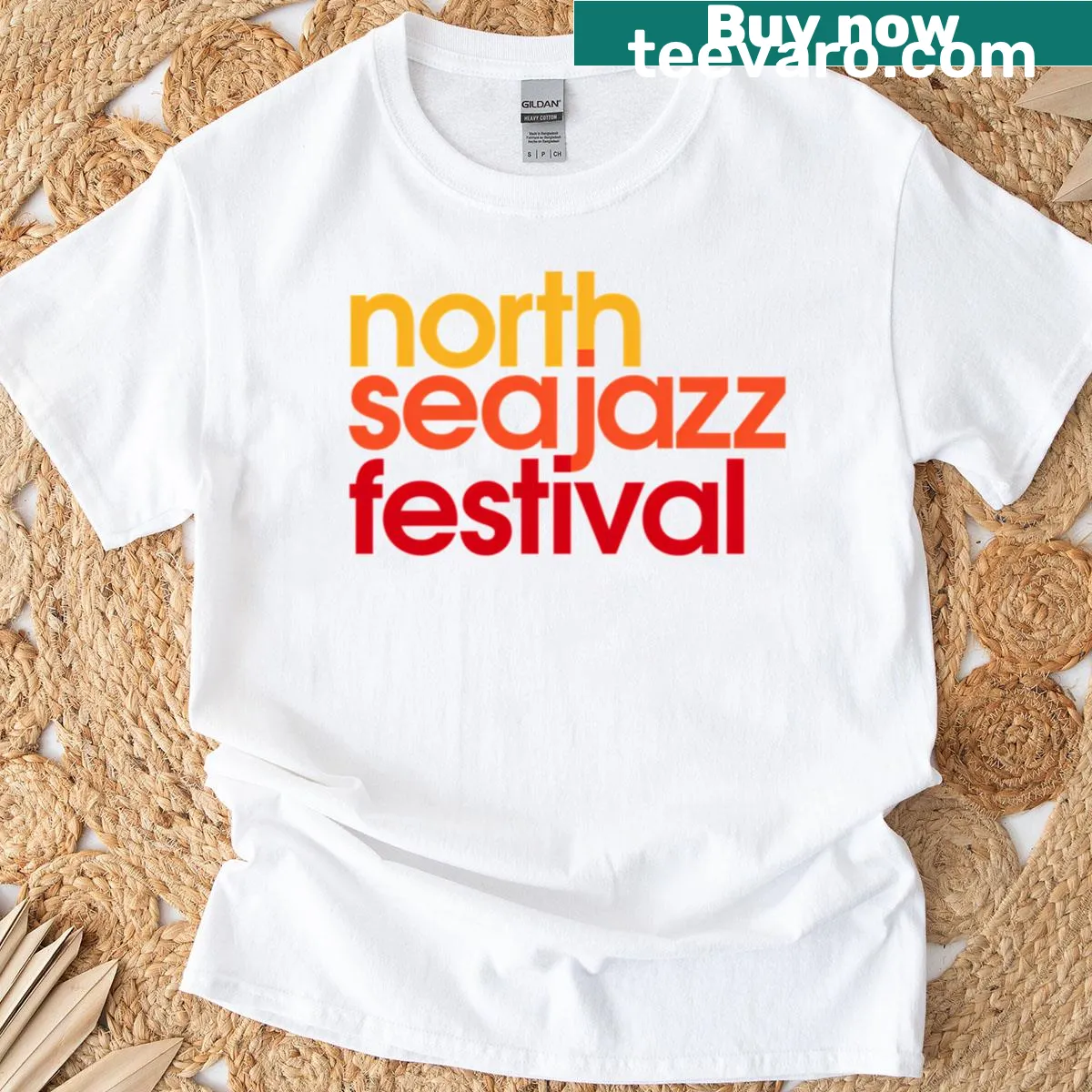 T-shirt with North Sea Jazz Festival graphic — on a men's t-shirt
