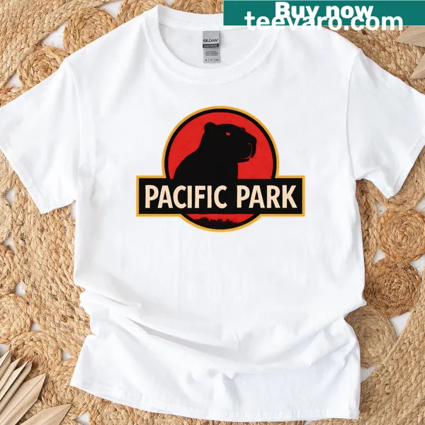 Retro T-shirt with a parody logo featuring a capybara