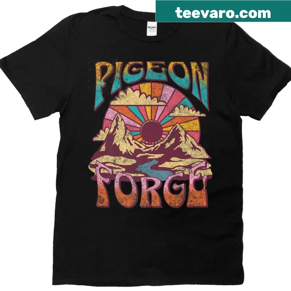 Stylish T-shirt featuring a graphic of Pigeon Forge.