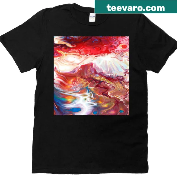 Pop art t-shirt featuring stylized face of Melissa Etheridge