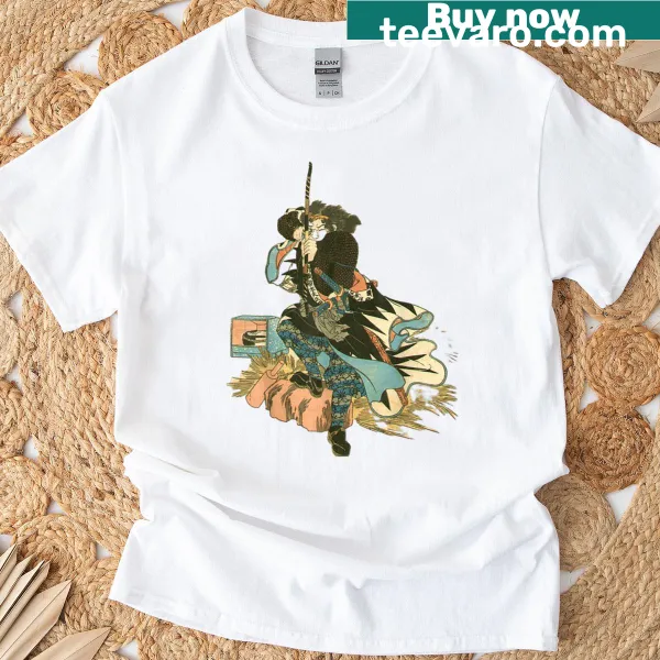 Vintage Japanese samurai graphic t-shirt