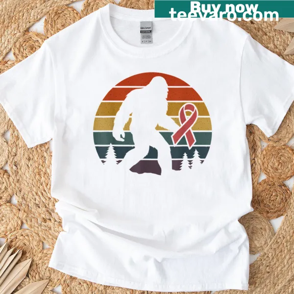 Vintage distressed tee featuring Bigfoot and Breast Cancer Survivor text