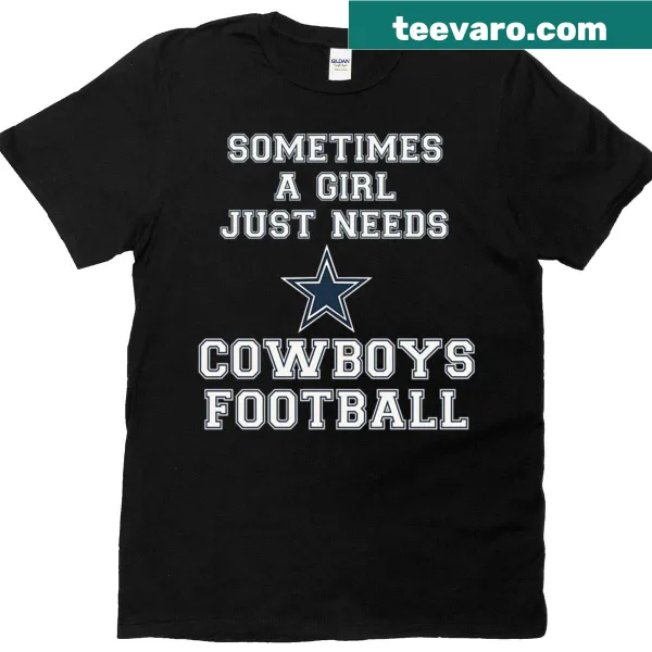 Cowboys football fan themed T-shirt with a playful design for women