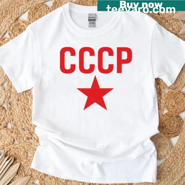 Vintage CCCP emblem T-shirt with distressed design