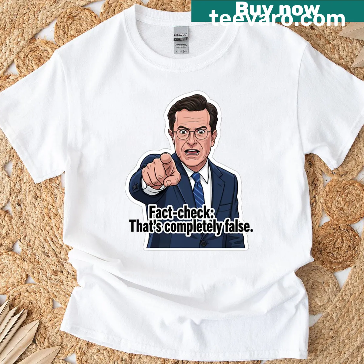 Sarcastic saying about fact-checking t-shirt — on a men's t-shirt
