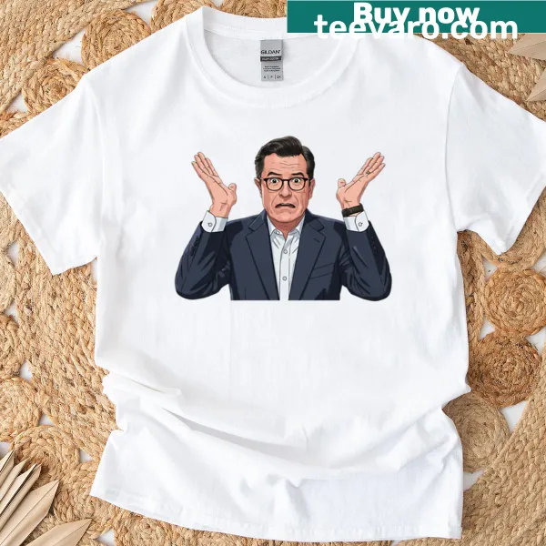 Typography t-shirt with the phrase What Can You Do by Stephen Colbert