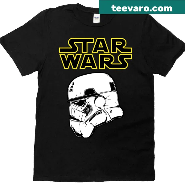 Stormtrooper helmet graphic t-shirt with logo