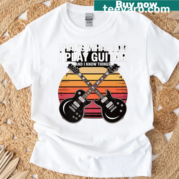 T-shirt featuring a travel-inspired golden road logo