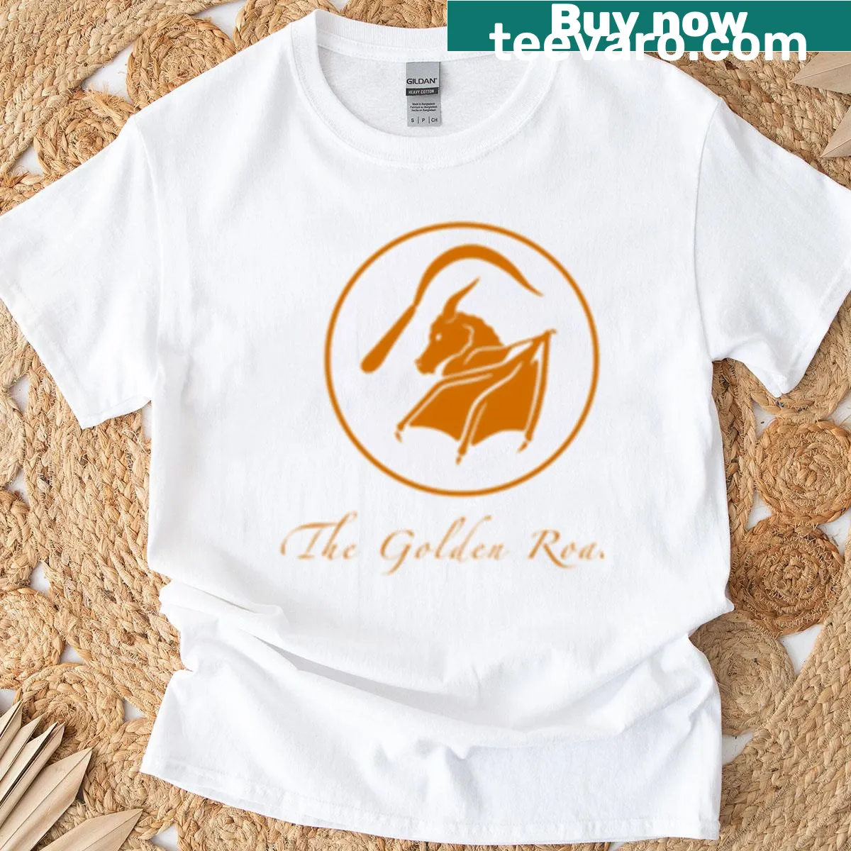The Golden Road logo T-shirt for music fans — on a men's t-shirt