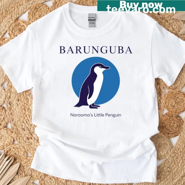T-shirt featuring The Little Penguin of Narooma logo.