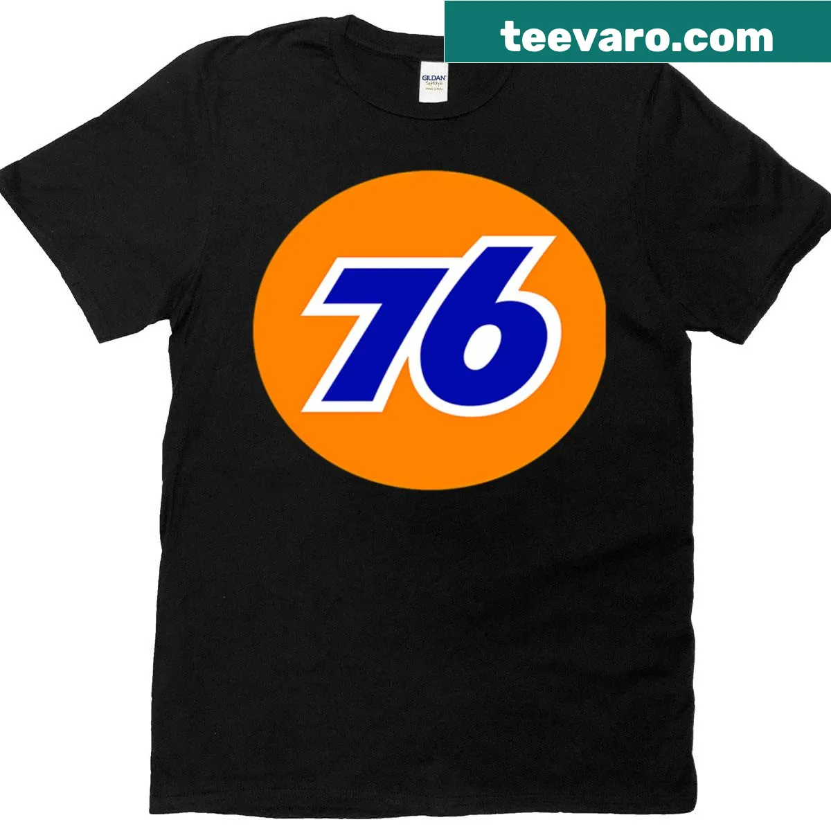 Union 76 gasoline logo on a classic T-shirt — on a men's t-shirt