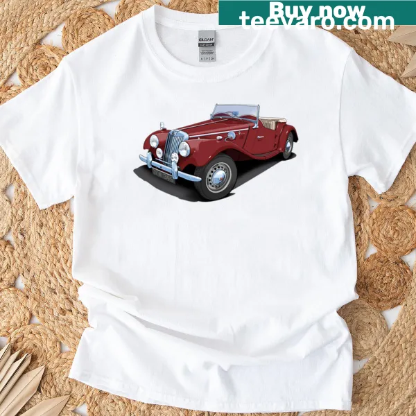 Vintage automotive-themed graphic t-shirt