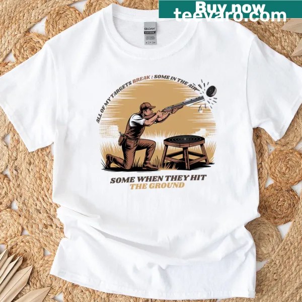 Hunting and fishing quote t-shirt with humorous design