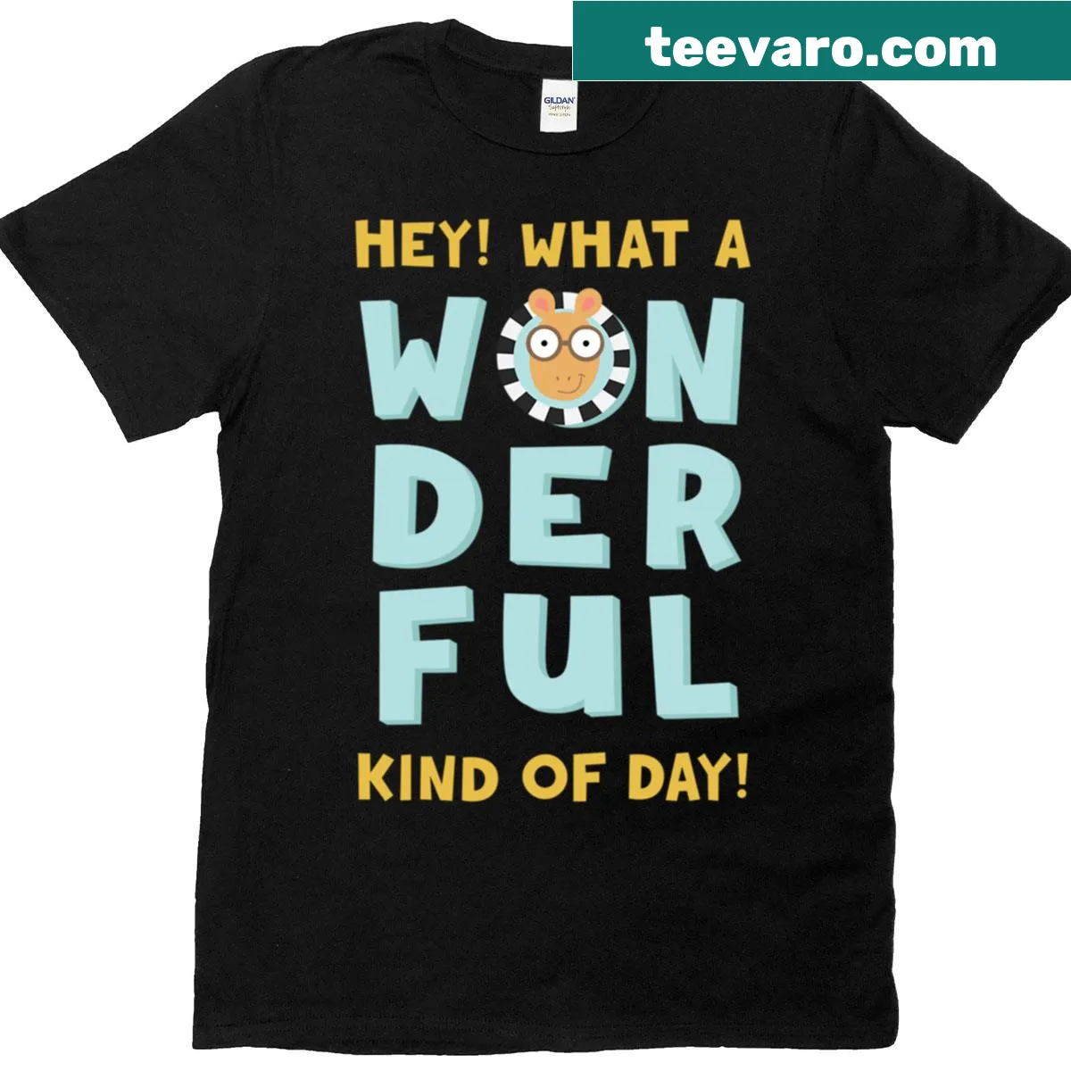 Arthur graphic featuring characters from PBS children's show — on a men's t-shirt