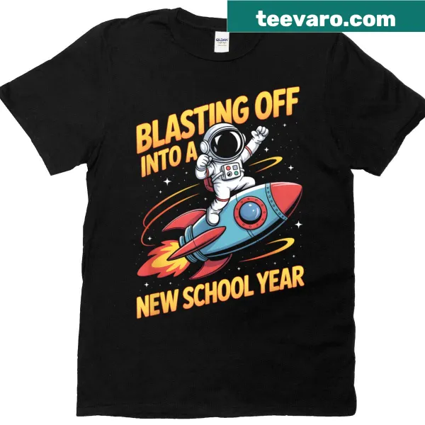 Funny teacher t-shirt with a design celebrating the first day of school