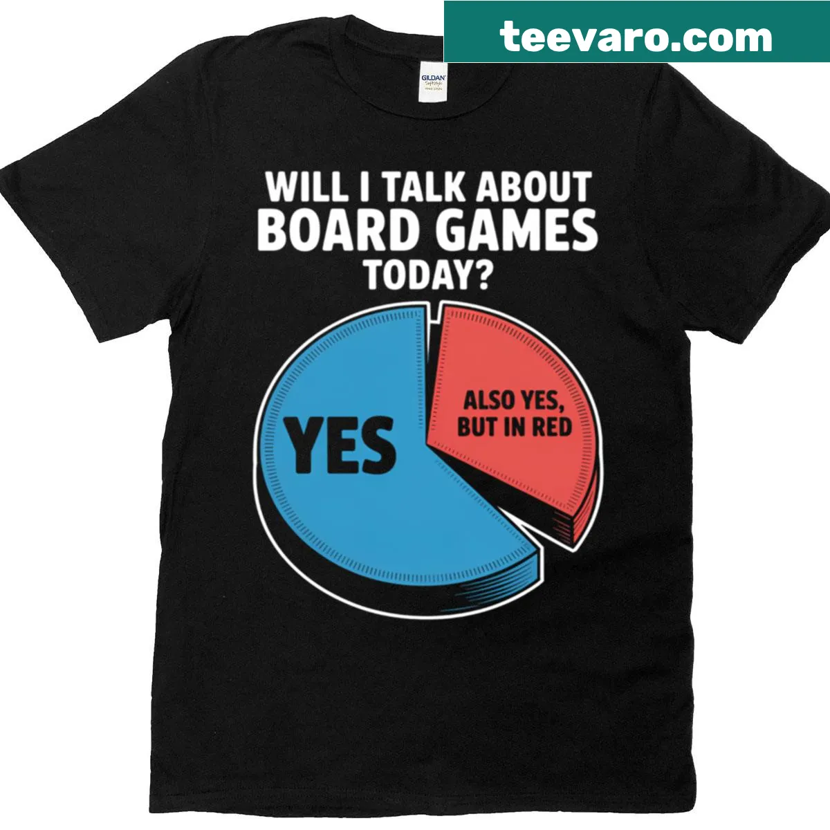 Funny T-shirt with joke about board gaming — on a men's t-shirt