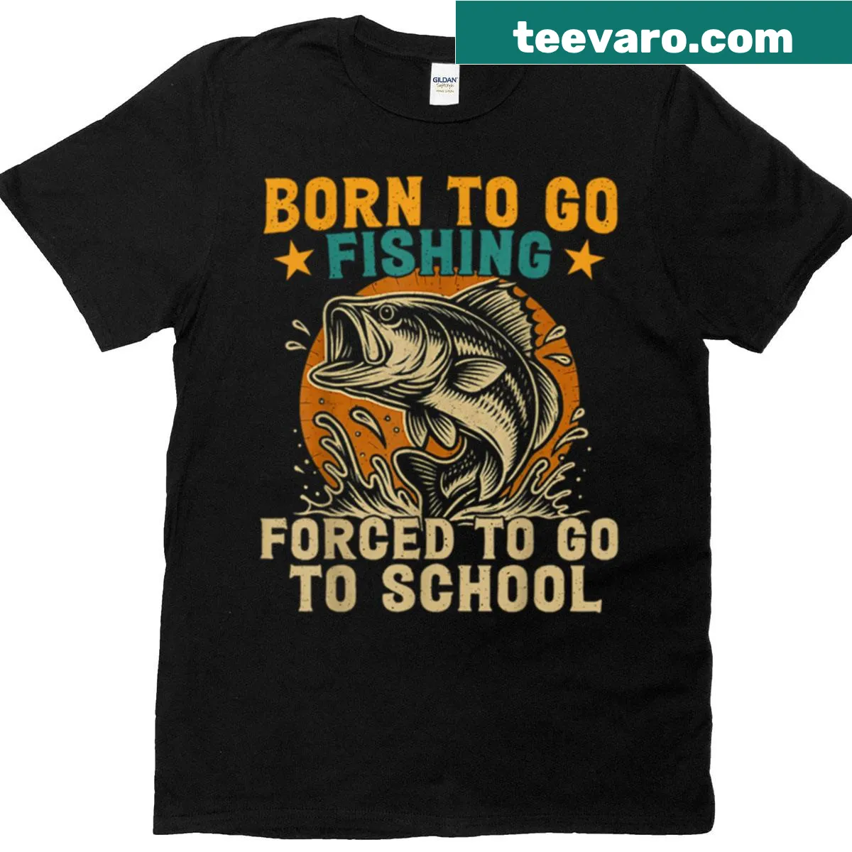 Funny T-shirt for fishing enthusiasts featuring a humorous slogan. — on a men's t-shirt