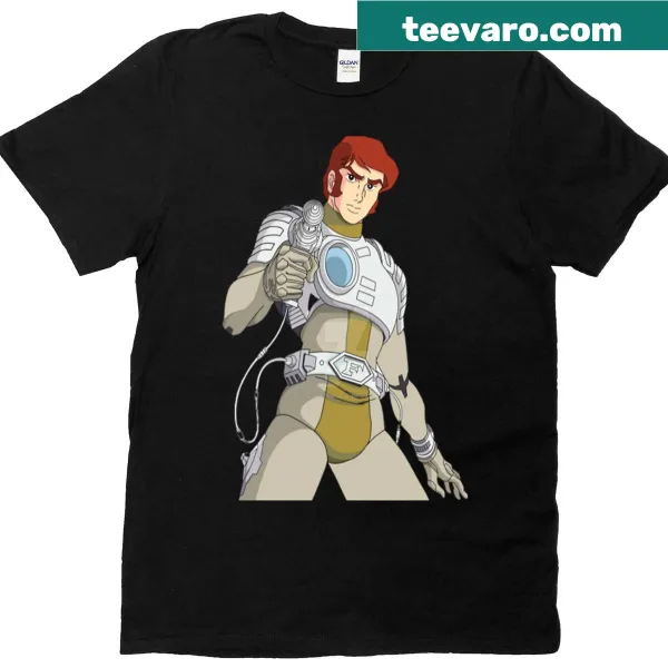 Illustrated Captain Flam design on a casual t-shirt