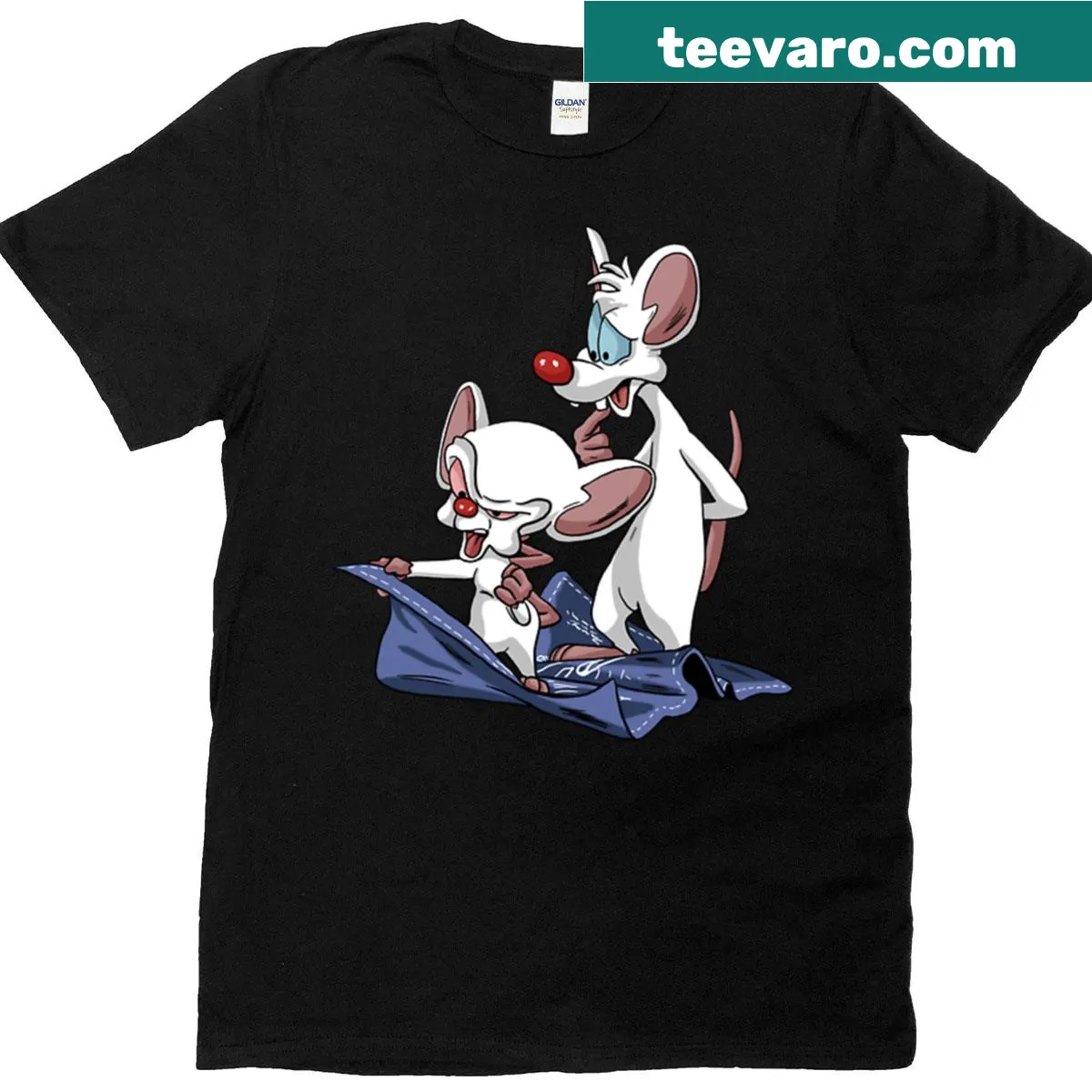 Cute cartoon mice graphic on a casual T-shirt. — on a men's t-shirt